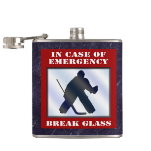 Emergency Hockey Goalie Hip Flask