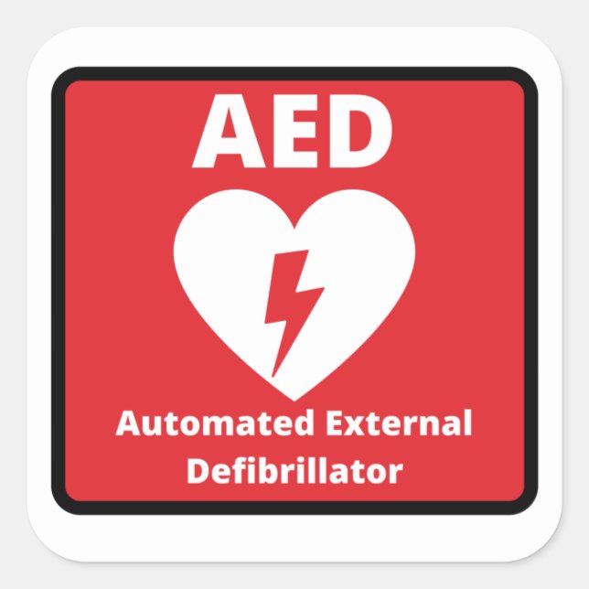 Emergency kit  square sticker (Front)