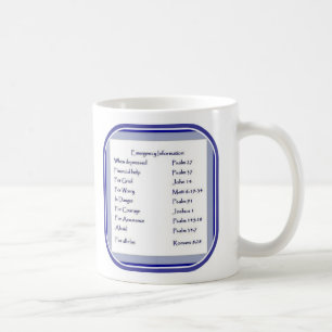 Emergency List of Scriptures, Inspirational Coffee Mug
