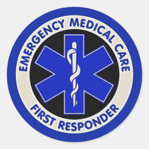 Emergency Medical Care First Responder Classic Round Sticker