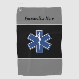 Emergency Medical Logo   Golf Towel