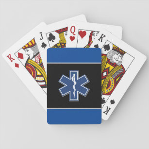 Emergency Medical Logo   Playing Cards
