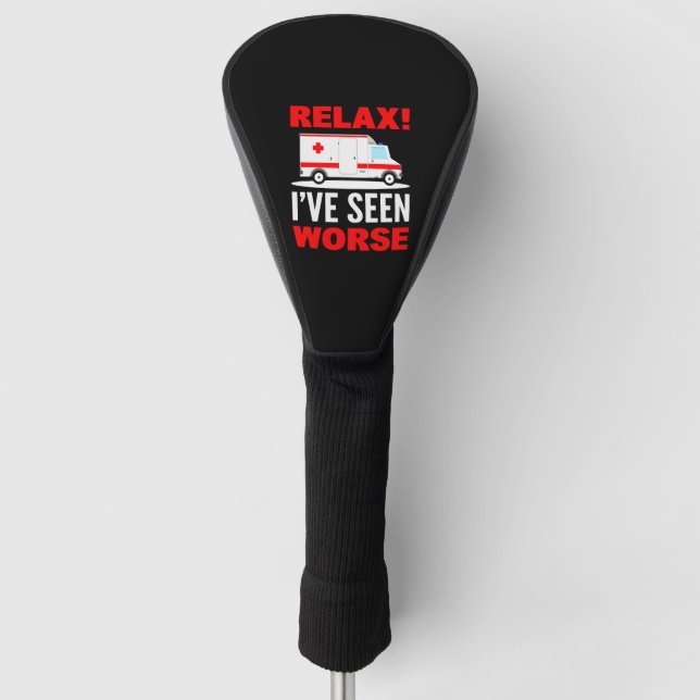 Emergency Medical Services Ambulance Driver Golf Head Cover (Front)