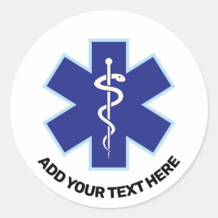 Emergency Medical Services Paramedic Classic Round Sticker