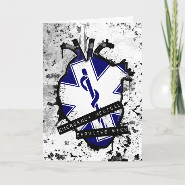 emergency medical services week holiday card (Front)