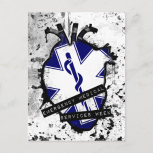 emergency medical services week postcard