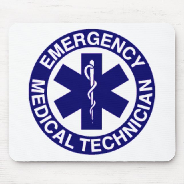 EMERGENCY MEDICAL TECHNICIANS EMT MOUSE MAT (Front)
