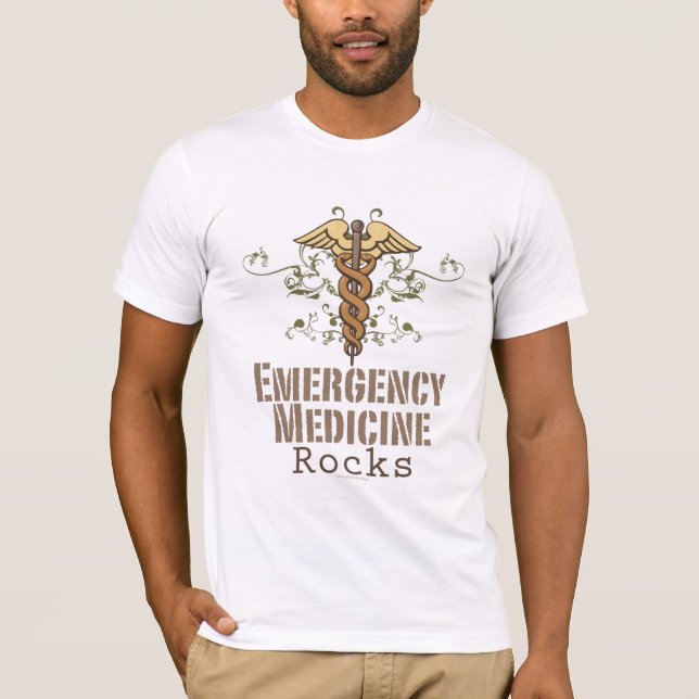 Emergency Medicine Rocks T shirt (Front)