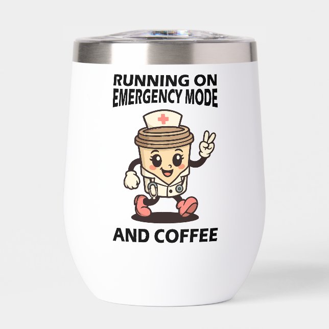 Emergency Mode Active – Fuelled by Coffee (Front)