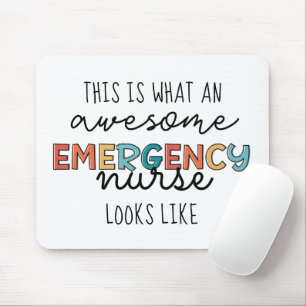 Emergency Nurse Funny Awesome ER Nurse Gifts Mouse Mat