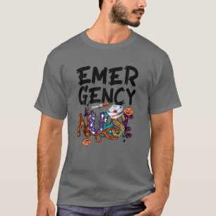 Emergency Nurse Halloween Party One Spooky Emergen T-Shirt