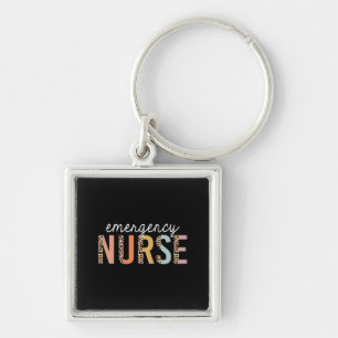 Emergency Nurse Leopard Key Ring