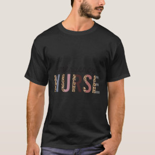 Emergency Nurse Leopard Print Er Nurse Nursing Sch T-Shirt