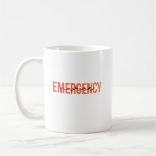 Emergency Nurse Modern Typography Appreciation Coffee Mug