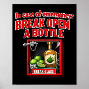 Emergency party crew funny drinking joke Emergency Poster