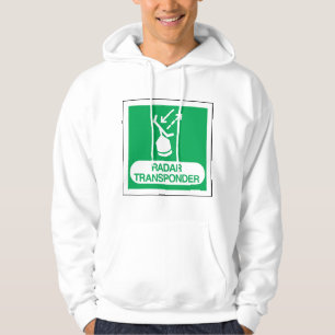 Emergency Radar Transponder Safety Sign Hoodie