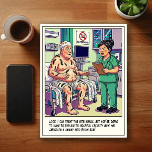 Emergency Room Adventures Cartoon Postcard