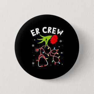 Emergency Room Christmas Er Crew Nurse Xmas Holida 6 Cm Round Badge