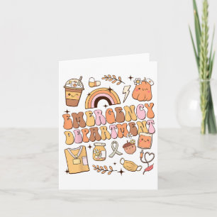Emergency Room Er Rn Nurse Department Halloween Au Card