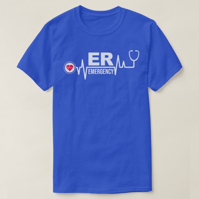 Emergency Room Hospital Doctor Nurse RN ER Nurse L T-Shirt (Design Front)