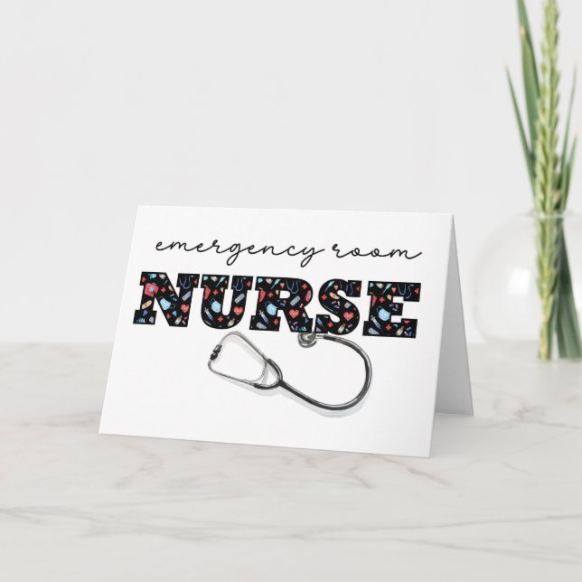 Emergency Room Nurse Appreciation Card (Front)