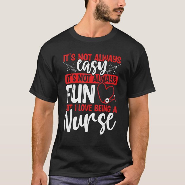 Emergency Room Nurse RN CNA CRNA  Nursing Assistan T-Shirt (Front)