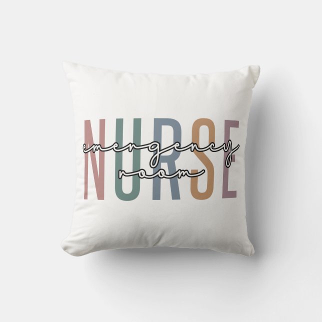 Emergency Room nurse RN Future nurse gifts Cushion (Front)