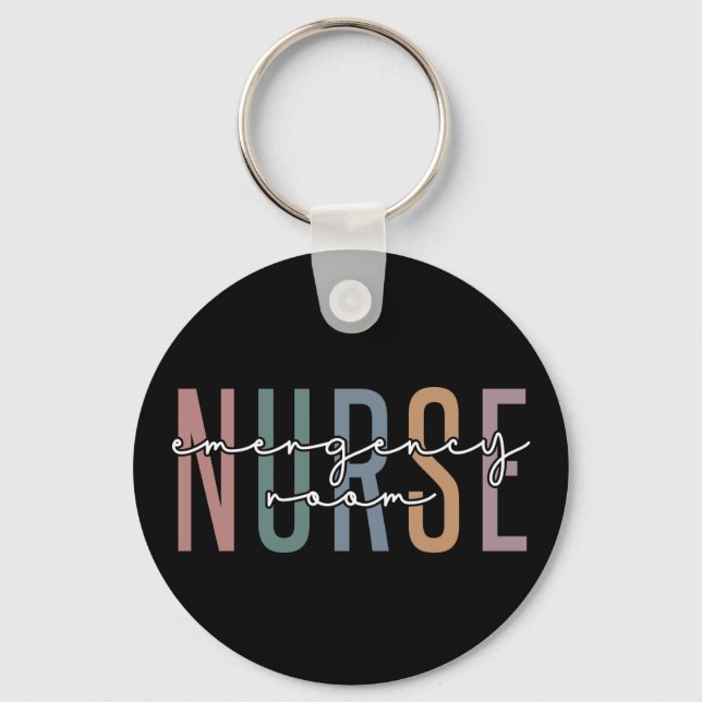 Emergency Room nurse RN Future nurse gifts Key Ring (Front)