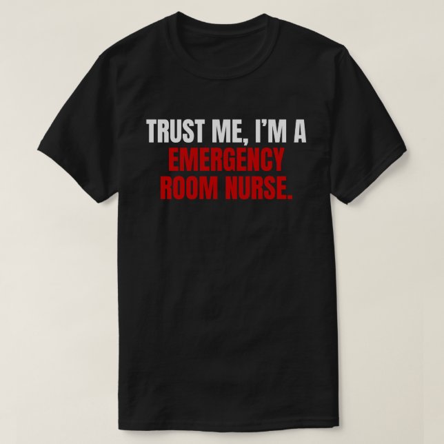 Emergency Room Nurse T-Shirt (Design Front)