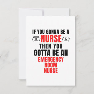 EMERGENCY ROOM NURSE THANK YOU CARD