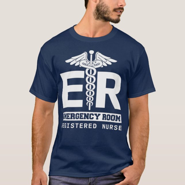 Emergency Room Registered Nurse Hospital RN T-Shirt (Front)