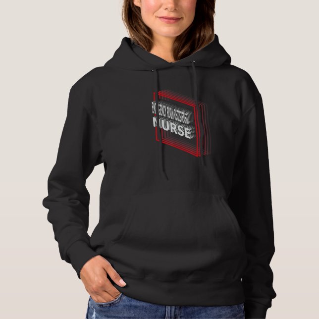 Emergency Room Registered Nurse Job Title Apprecia Hoodie (Front)