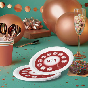 Emergency Telephone Paper Plate