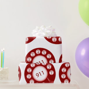 Emergency Telephone Wrapping Paper