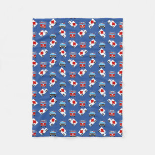 Emergency Vehicles   Police   Fire   EMT Fleece Blanket