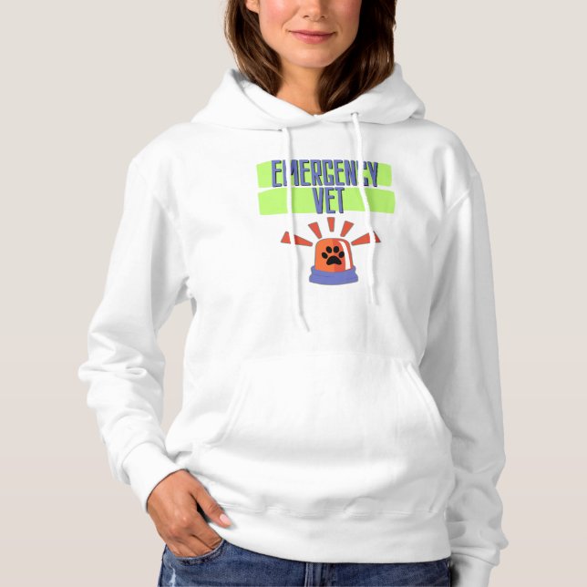 Emergency Vet – Veterinary Emergency Design Hoodie (Front)