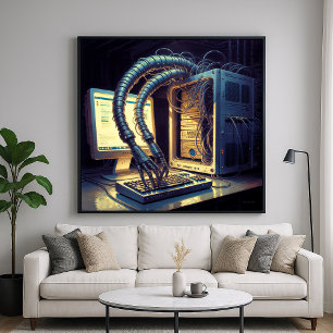 Emergent A.I - Funny Satirical Art Poster