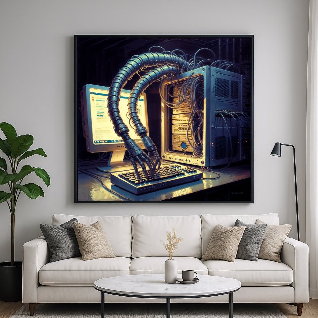 Emergent A.I - Funny Satirical Art Poster (Creator Uploaded)