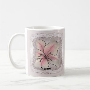 Emerging lily flower coffee mug