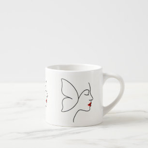 Emerging Wings – Hidden Butterfly Healing Portrait Espresso Cup