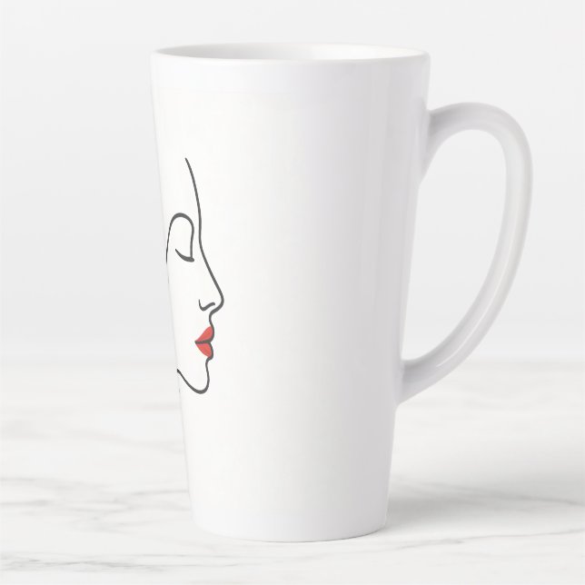 Emerging Wings – Hidden Butterfly Healing Portrait Latte Mug (Right)