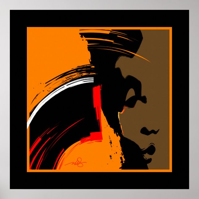 Emerging Woman Abstract Art Poster (Front)