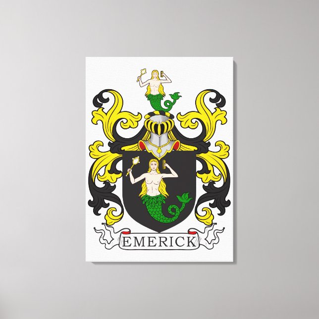 Emerick Family Crest (German) Canvas Print (Front)