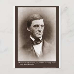 Emerson Beauty/Art Quote Gifts Tees & Collectibles Postcard