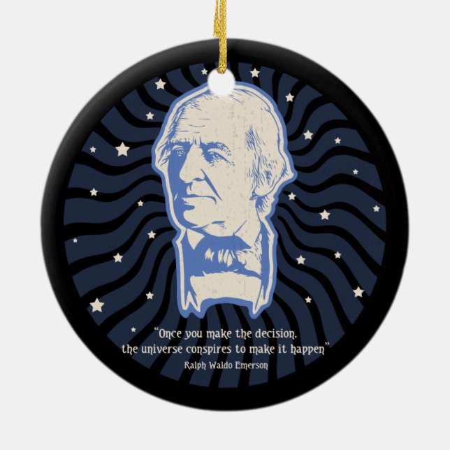 Emerson - Conspires Ceramic Tree Decoration (Back)