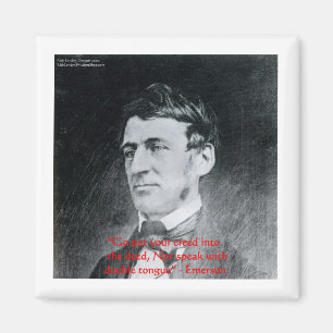 Emerson "Creed The Deed" Wisdom Quote Gifts Magnet