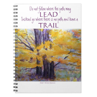 Emerson Inspiration Watercolor Art Spiral Notebook