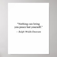 Emerson Inspirational Peace Wall Art