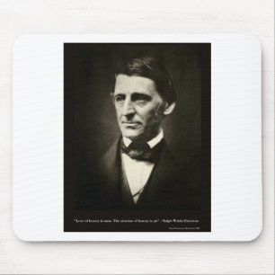Emerson Love Of Beauty Is Taste Love Quote Gifts Mouse Mat
