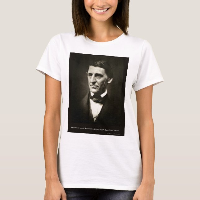 Emerson Love Of Beauty Is Taste Love Quote Gifts T-Shirt (Front)